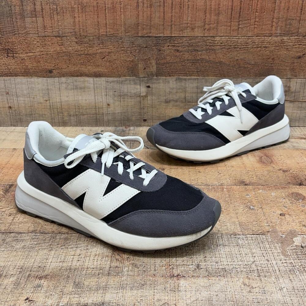 New Balance Shoes Mens Size 11.5 45.5 Gray Suede Running Sneaker U370AE